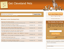 Tablet Screenshot of getclevelandpets.com